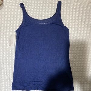 Eileen Fisher blue stripes tank top linen new with tag XS